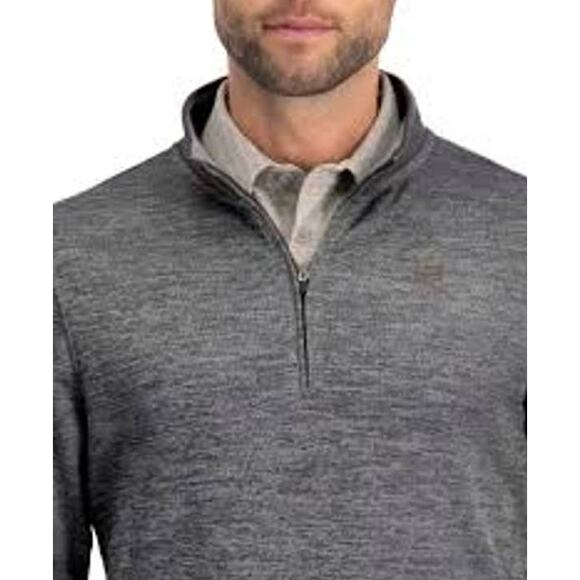 NWOT The Hamptons Long Beach 1/4 Zip Pullover Sweatshirt XXL 2XL Heather Gray - Picture 2 of 13